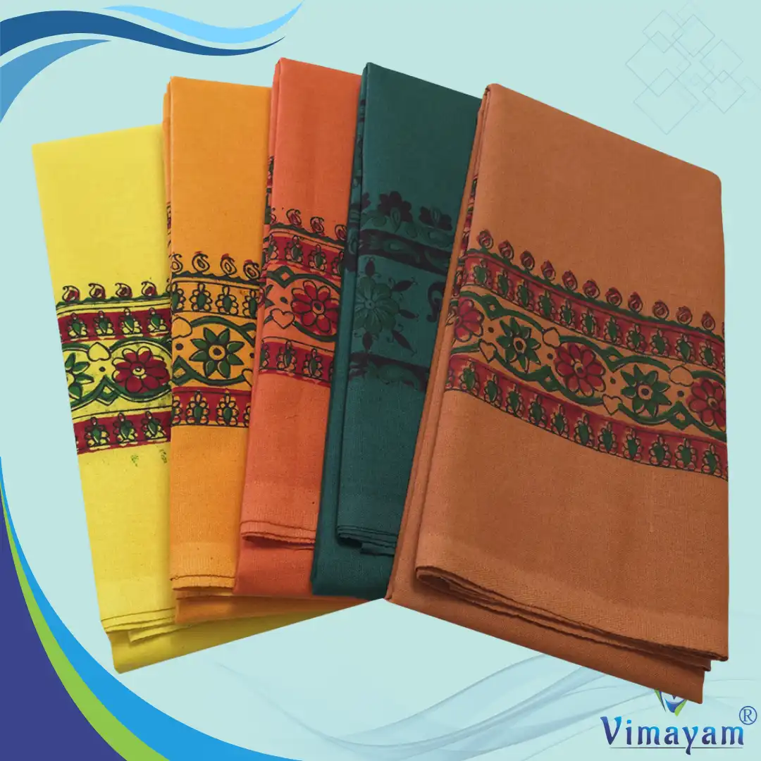 Plain design pooja towel